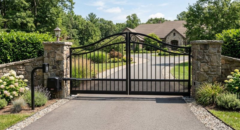 Driveway Gate Installation in Toms River, NJ