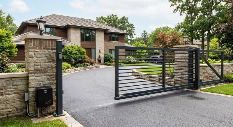 Motorized Gate Installation in Roswell, GA
